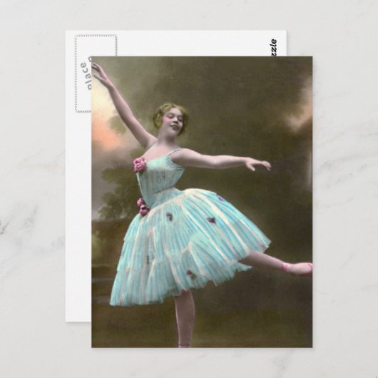 Ballet Dancer Briefkaart (Voorkant / Achterkant)