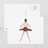 Ballet Dancer Briefkaart (Voorkant / Achterkant)