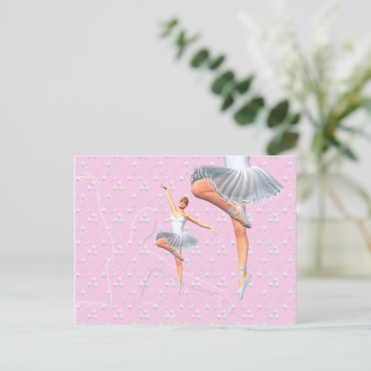 Ballet Dancer Briefkaart (Staand voorkant)