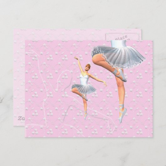Ballet Dancer Briefkaart (Voorkant / Achterkant)