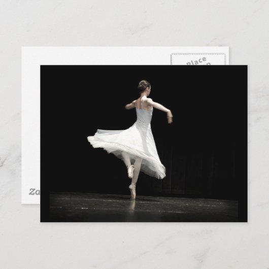 Ballet Dancer Briefkaart (Voorkant / Achterkant)