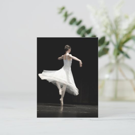 Ballet Dancer Briefkaart (Staand voorkant)