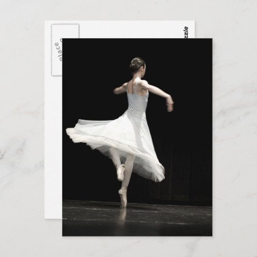 Ballet Dancer Briefkaart (Voorkant / Achterkant)