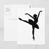 Ballet Dancer Briefkaart (Voorkant / Achterkant)