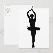 Ballet Dancer Briefkaart (Voorkant / Achterkant)