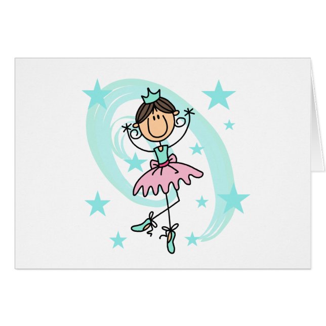 Ballet Dancer - Bruine T-shirts en cadeautjes (Voorkant Horizontaal)