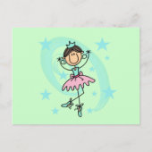 Ballet Dancer - Bruine T-shirts en cadeautjes Briefkaart (Voorkant)
