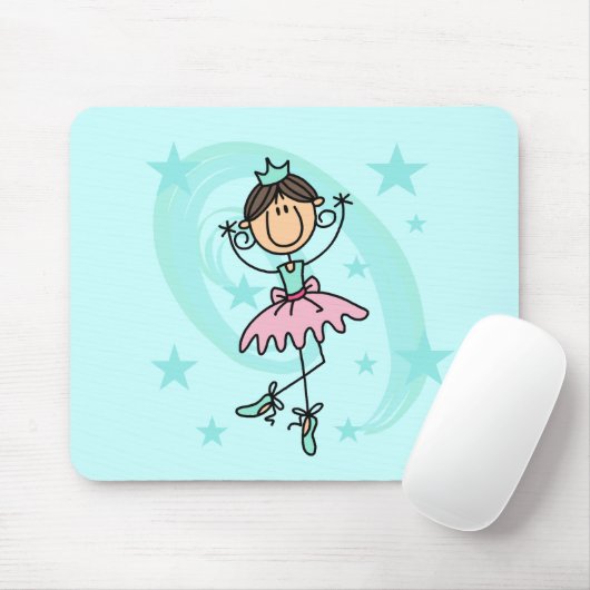 Ballet Dancer - Bruine T-shirts en cadeautjes Muismat (Met muis)