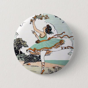  Ballet Dancer Button