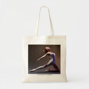 Ballet Dancer Canvas tas