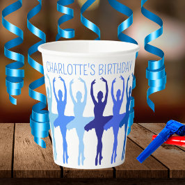 Ballet Dancer Custom Birthday Party Papieren Bekers