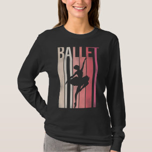 Ballet Dancer Dance Girl Ballerina Retro Vintage B T-shirt
