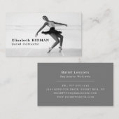 Ballet Dancer, danseres Visitekaartje (Voorkant / Achterkant)