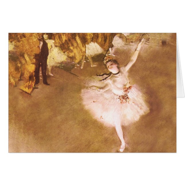 Ballet Dancer Degas Star Painting (Voorkant Horizontaal)