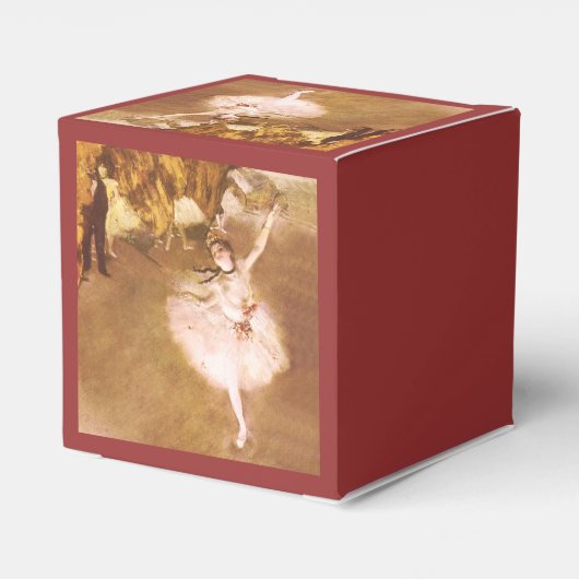 Ballet Dancer Degas Star Painting Bedankdoosjes (Achterkant)