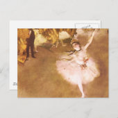 Ballet Dancer Degas Star Painting Briefkaart (Voorkant / Achterkant)