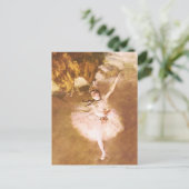 Ballet Dancer Degas Star Painting Briefkaart (Staand voorkant)