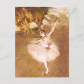 Ballet Dancer Degas Star Painting Briefkaart (Voorkant)
