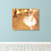 Ballet Dancer Degas Star Painting Canvas Afdruk (Insitu (Houten vloer))