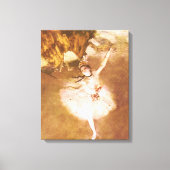 Ballet Dancer Degas Star Painting Canvas Afdruk (Voorkant)