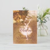 Ballet Dancer Degas Star Painting Kaart (Staand voorkant)