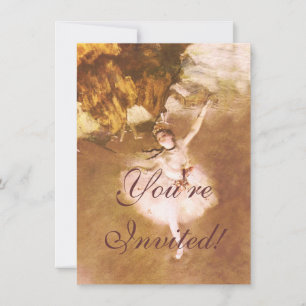 Ballet Dancer Degas Star Painting Kaart