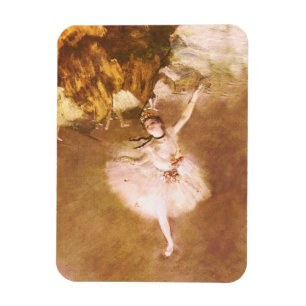 Ballet Dancer Degas Star Painting Magneet