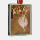 Ballet Dancer Degas Star Painting Metalen Ornament (Rechts)