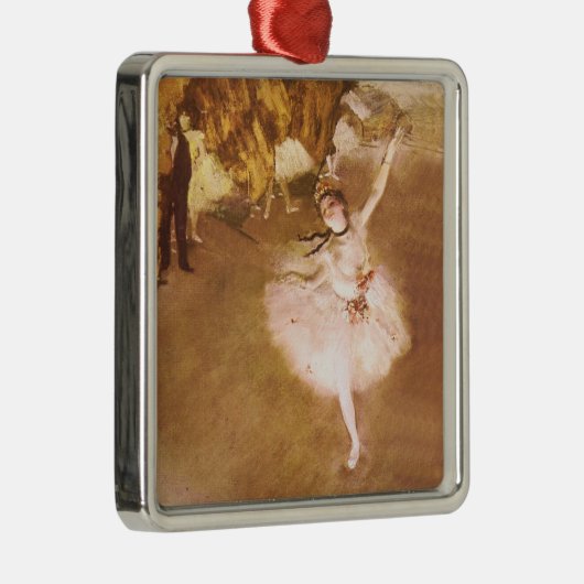 Ballet Dancer Degas Star Painting Metalen Ornament (Rechts)