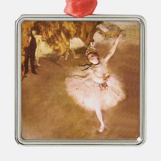 Ballet Dancer Degas Star Painting Metalen Ornament (Voorkant)