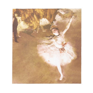 Ballet Dancer Degas Star Painting Notitieblok