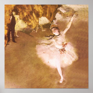 Ballet Dancer Degas Star Painting Poster