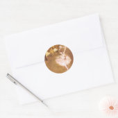 Ballet Dancer Degas Star Painting Ronde Sticker (Envelop)