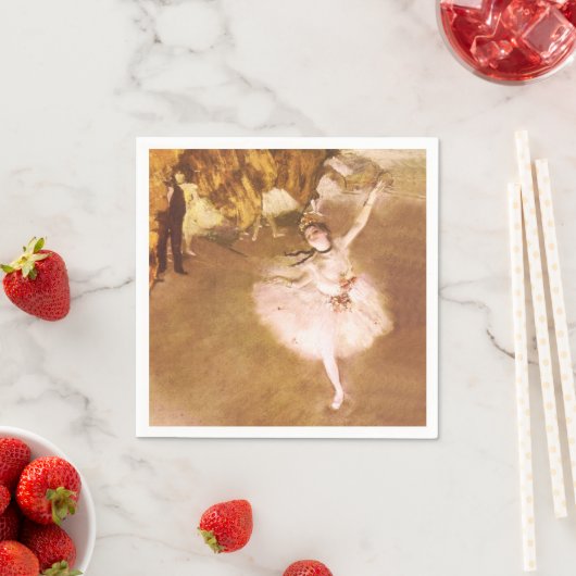 Ballet Dancer Degas Star Painting Servet (Insitu)