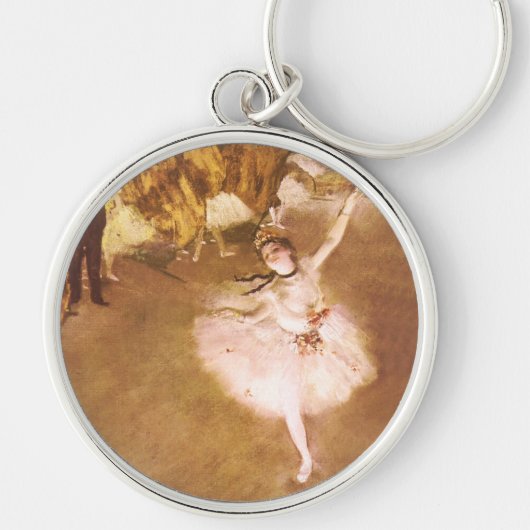 Ballet Dancer Degas Star Painting Sleutelhanger (Voorkant)
