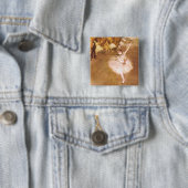 Ballet Dancer Degas Star Painting Vierkante Button 5,1 Cm (In situ)