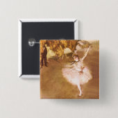 Ballet Dancer Degas Star Painting Vierkante Button 5,1 Cm (Voorkant /achterkant)