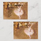 Ballet Dancer Degas Star Painting Visitekaartje (Voorkant / Achterkant)