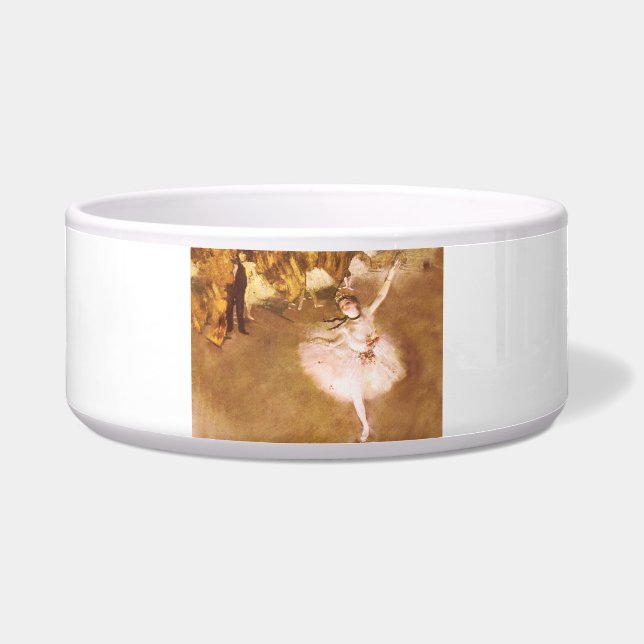 Ballet Dancer Degas Star Painting Voerbakje (Voorkant)