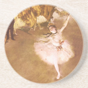Ballet Dancer Degas Star Painting Zandsteen Onderzetter