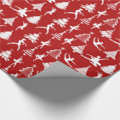 Ballet Dancer en kerstbomen Cadeaupapier (Hoek)