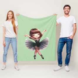 Ballet Dancer Fleece Deken