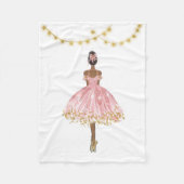 Ballet Dancer Fleece Deken (Voorkant)