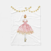 Ballet Dancer Fleece Deken (Voorkant)