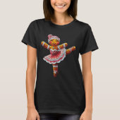Ballet Dancer Gingerbread Christmas Dance Teacher  T-shirt (Voorkant)