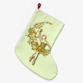 Ballet Dancer Girl-kerststop Grote Kerstsok (Voorkant (Hangend))