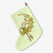 Ballet Dancer Girl-kerststop Grote Kerstsok (Achterkant (Hangend))