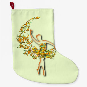Ballet Dancer Girl-kerststop Grote Kerstsok