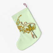 Ballet Dancer Girl-kerststop Kleine Kerstsok (Achterkant (Hangend))