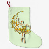 Ballet Dancer Girl-kerststop Kleine Kerstsok (Voorkant)